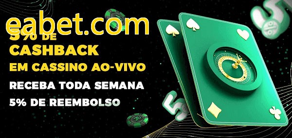 Promoções do cassino ao Vivo eabet.com